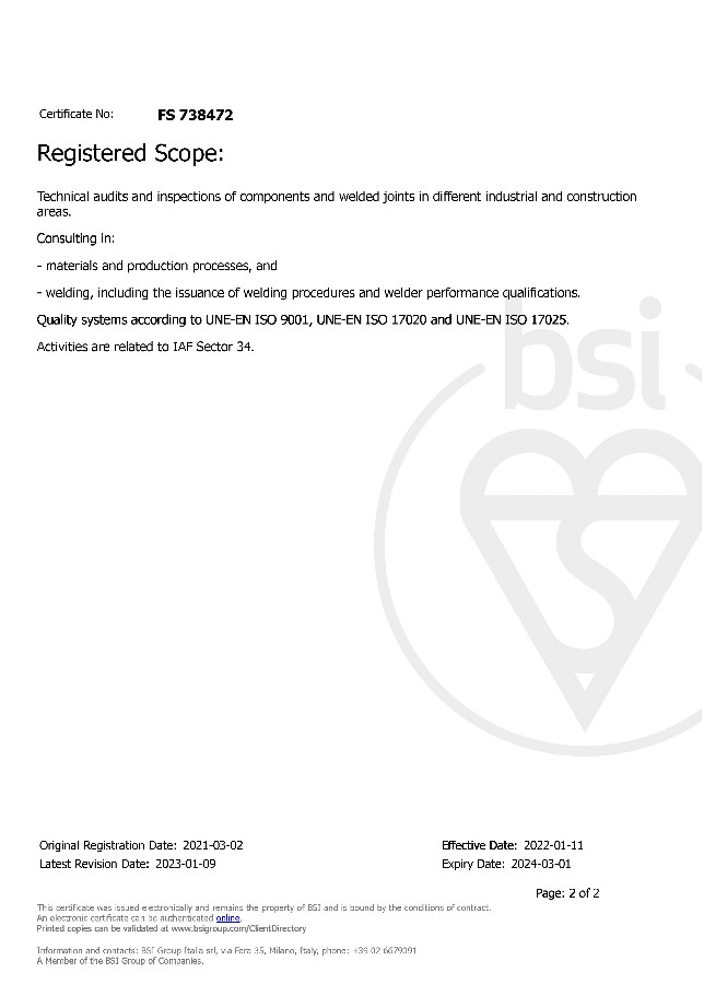 Certificate FS 738472 ISO 9001-2015